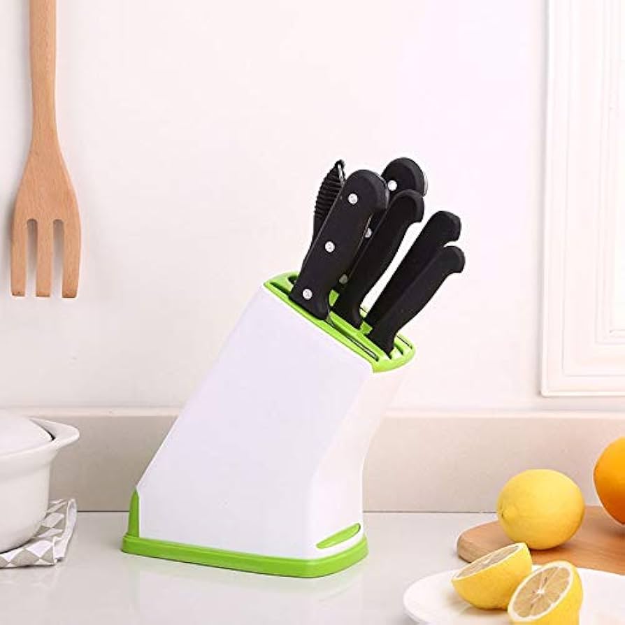 Plastic Kitchen Knife Holder Rack, Multifunctional Knife Holder Rack, Durable Plastic Multifunctional Cutlery Holder
