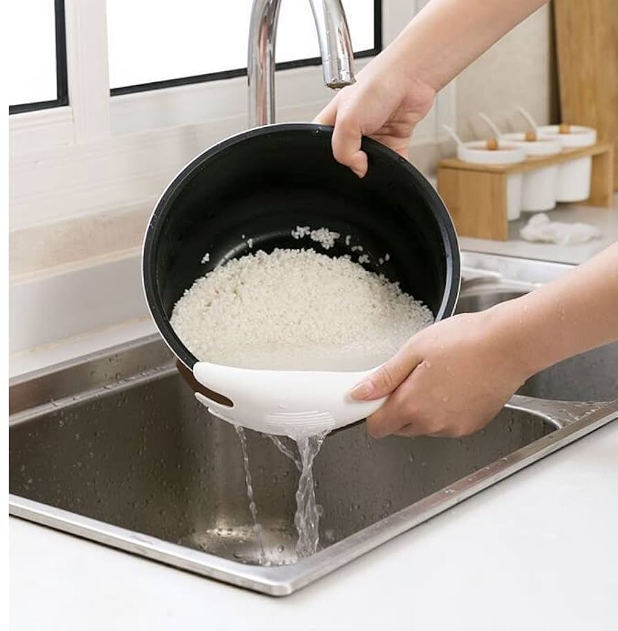 Multifunctional Filter Spoon, Kitchen Durable Rice Sieve, Rice Strainer Filter Spoon, Kitchen Gadgets Tool