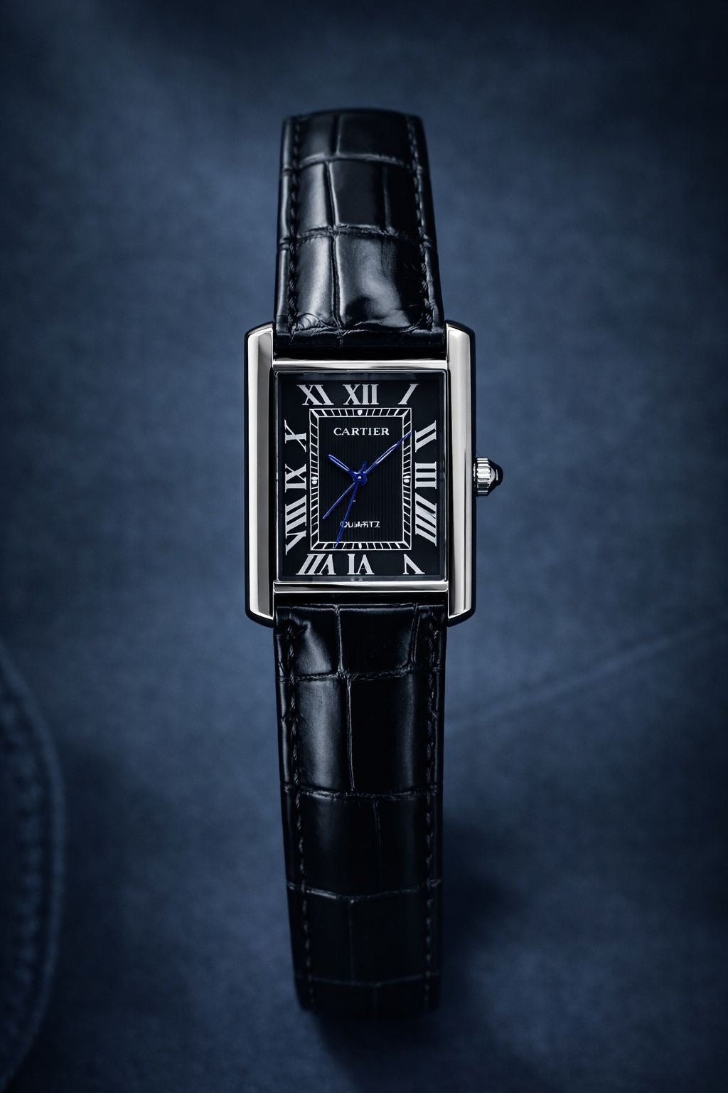 Cartier Tank Old Money Style Watch - Black