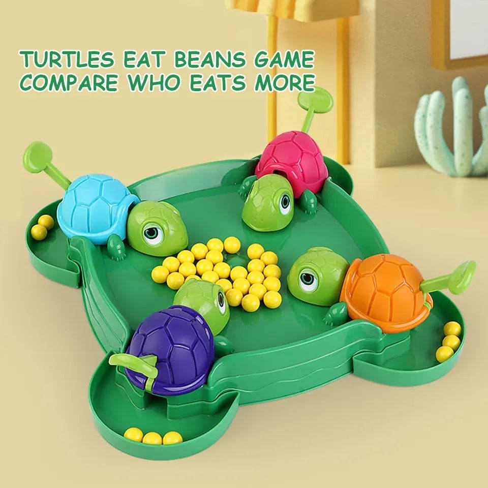 Hungry Turtle Board Toy, Turtle Snatching Bean Ball Table Game.