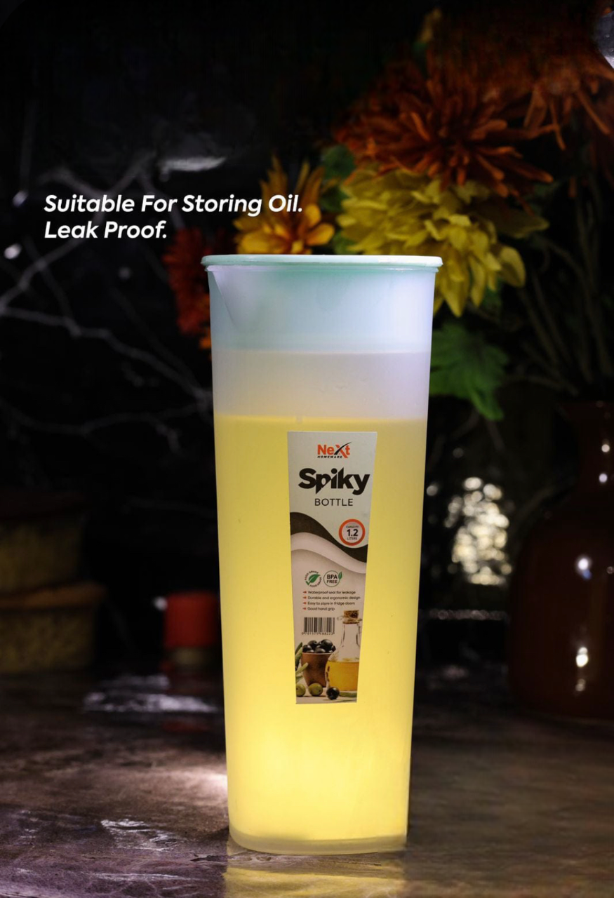 Portable Spiky Oil Bottle, Durable And Stylish Oil Storage Container, Vinegar Soy Sauce Spray Pour Oil Container