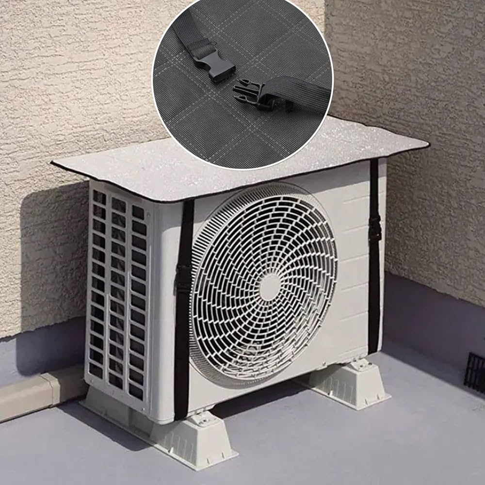 Window Air Conditioner Cover For Outside Units, Waterproof Window AC Unit Cover, Heat Protector Air Conditioner Cover