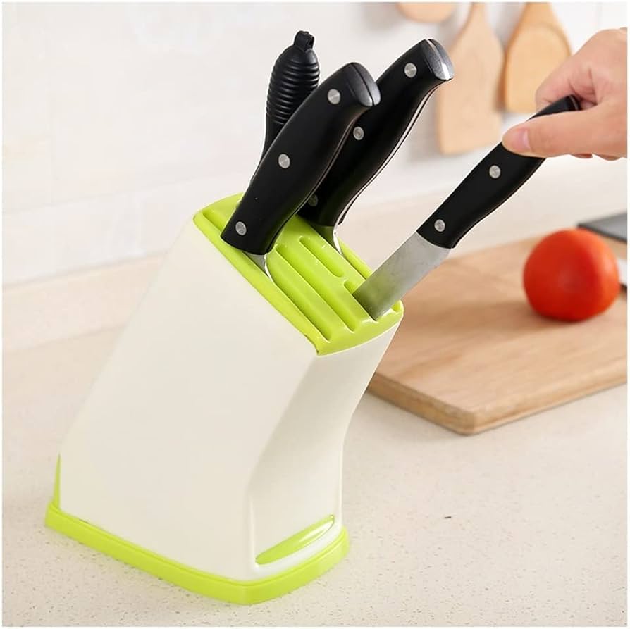 Plastic Kitchen Knife Holder Rack, Multifunctional Knife Holder Rack, Durable Plastic Multifunctional Cutlery Holder