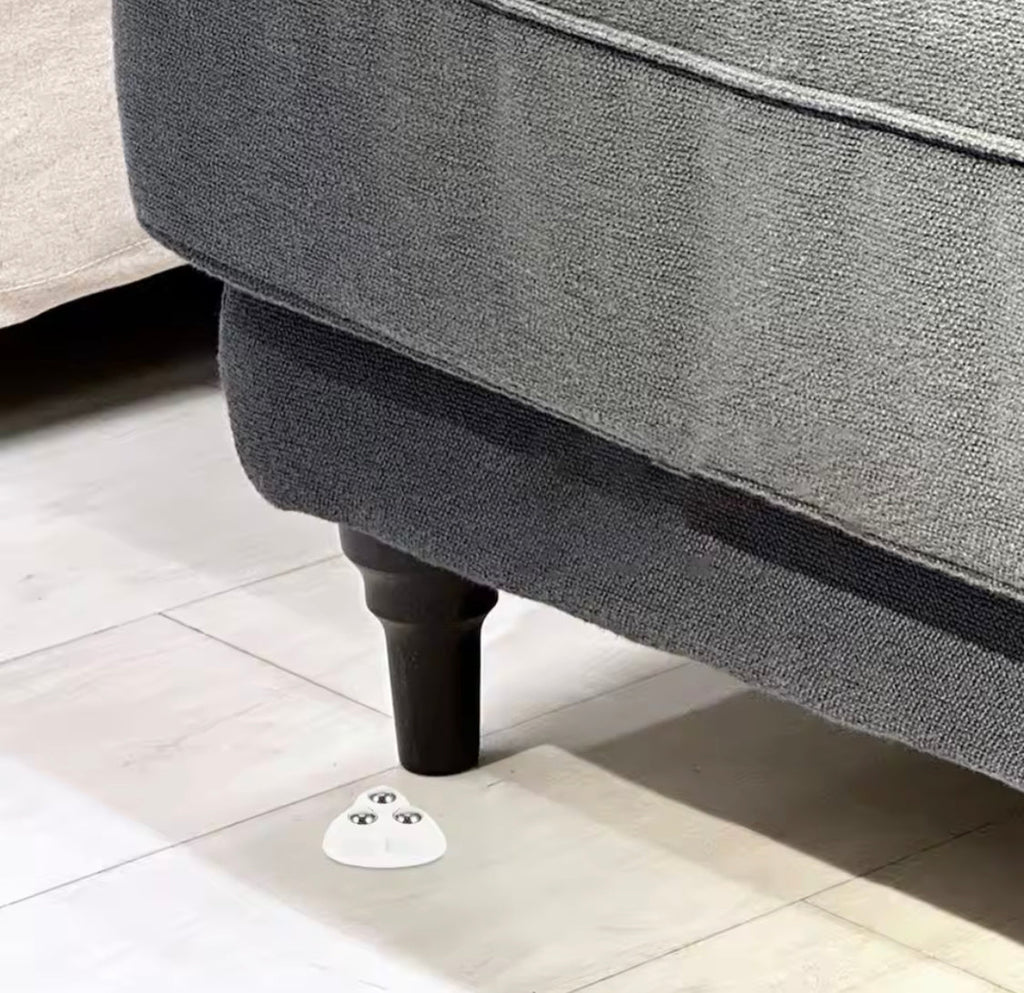 4Pcs Mini Caster Wheels, 360 Degree Free Rotation Universal Wheels, Universal Furniture Pulley, Stainless Steel Mini Swivel Wheels, Self Adhesive Caster Wheels