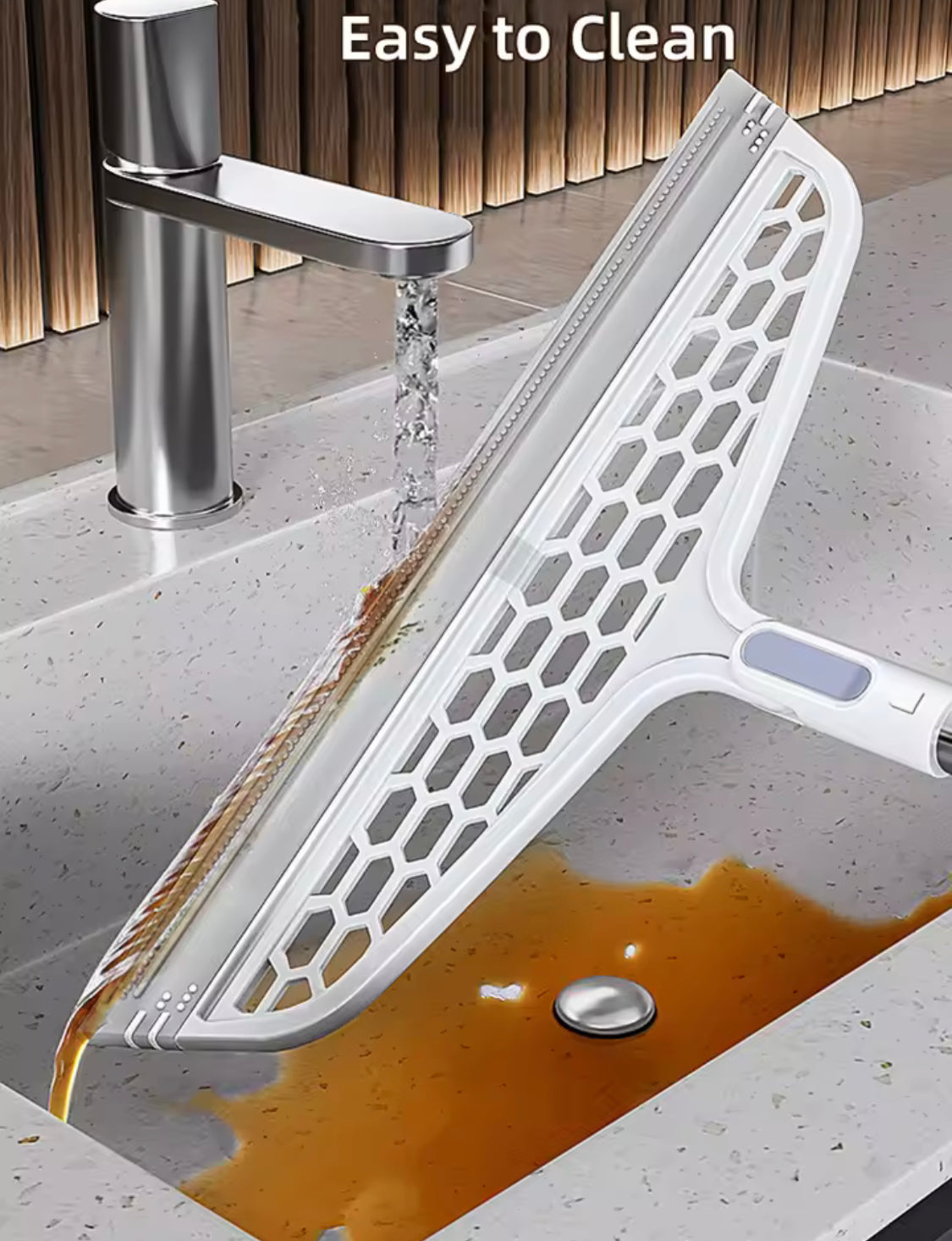 180° Rotatable Magic Rubber Broom Mop, Hand Dust Silicone Broom, Home Floor Cleaning Squeegee Wiper, Flooring Household Cleaning Tool