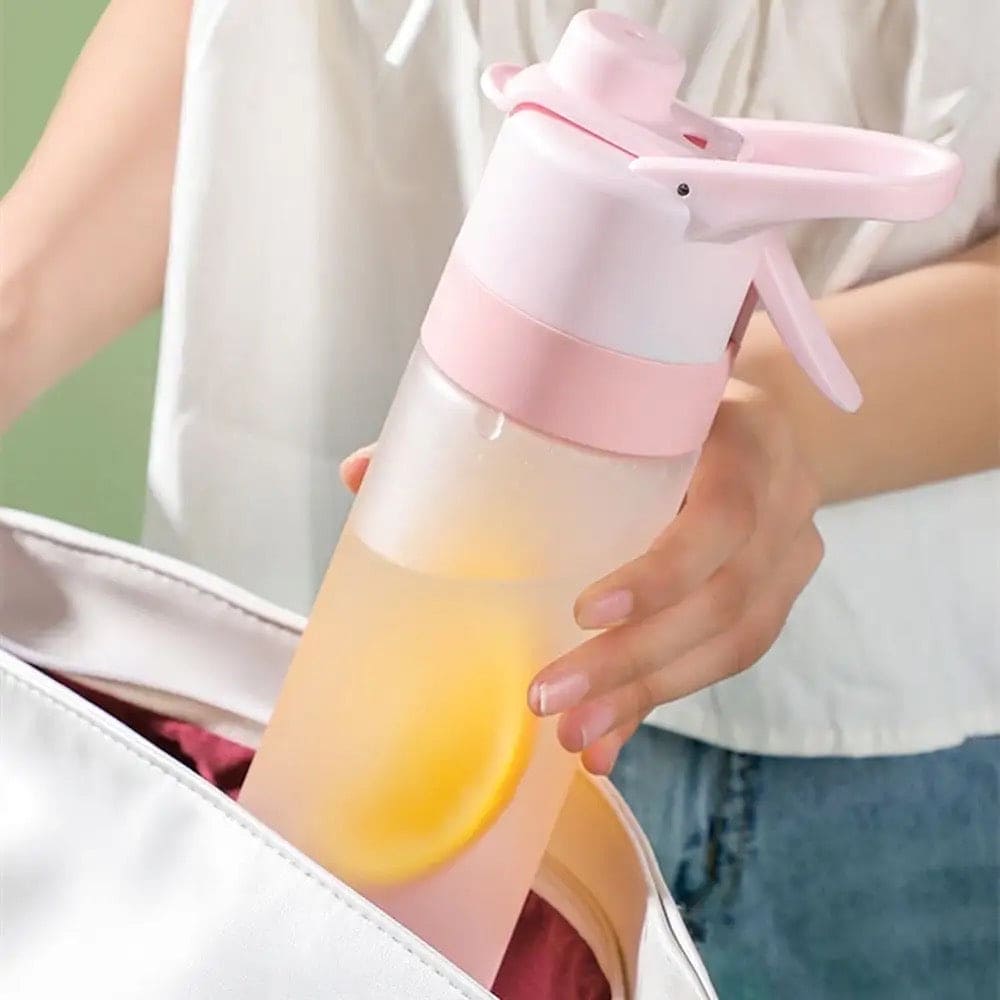 Spray Water Bottle, 700ml Fashion Cute Drinking Cup, Large Capacity Misting Water Bottle, Gradient Drinkware Travel Bottle, Outdoor Sport Fitness Water Cup