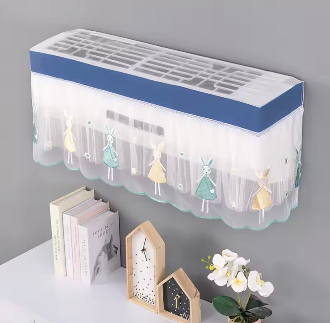 Double Layer Dust Proof AC Cover, Adjustable AC Cover For Indoor, Waterproof Air Conditioner Cover