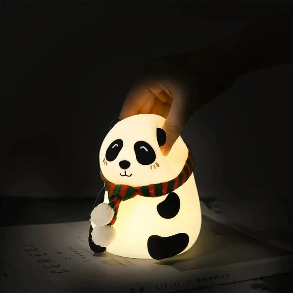 Cute Panda Silicone Touch Night Light