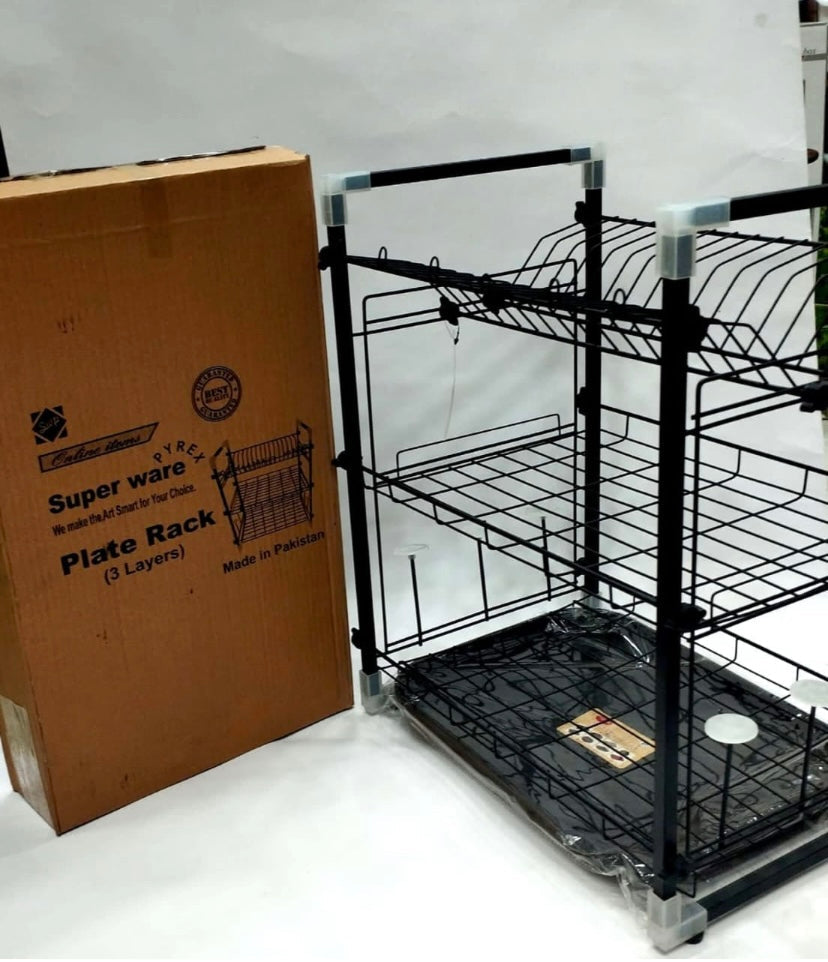 Large Rust Proof Dish Drainer, Kitchen Storage Shelf, Kitchen Organizer Drainer