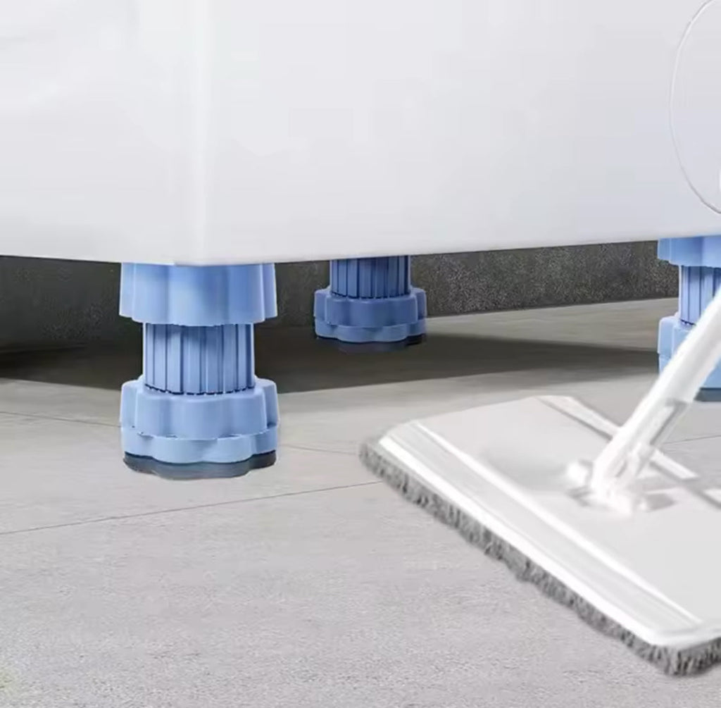 Pack Of 4 Anti Vibration Washing Machine Pads, Adjustable Height Anti Shock Foot Pad, Anti Slip Furniture Foot Pad