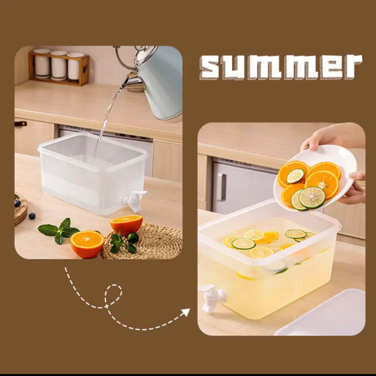 5L Cold Beverage Dispenser, Water Kettle Container Fridge Pots Pitcher, Plastic Freezer Water Jug