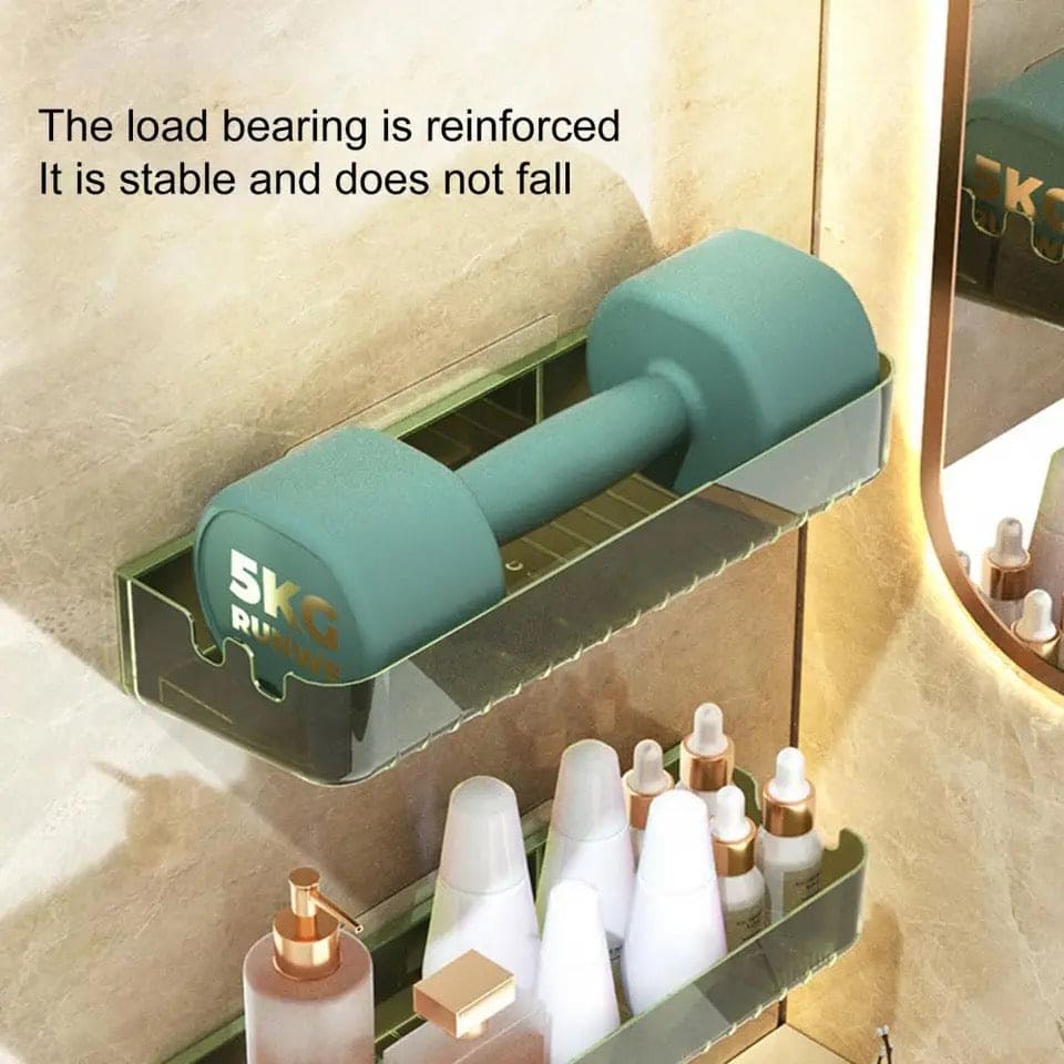 Letter Print Bathroom Storage Shelf.