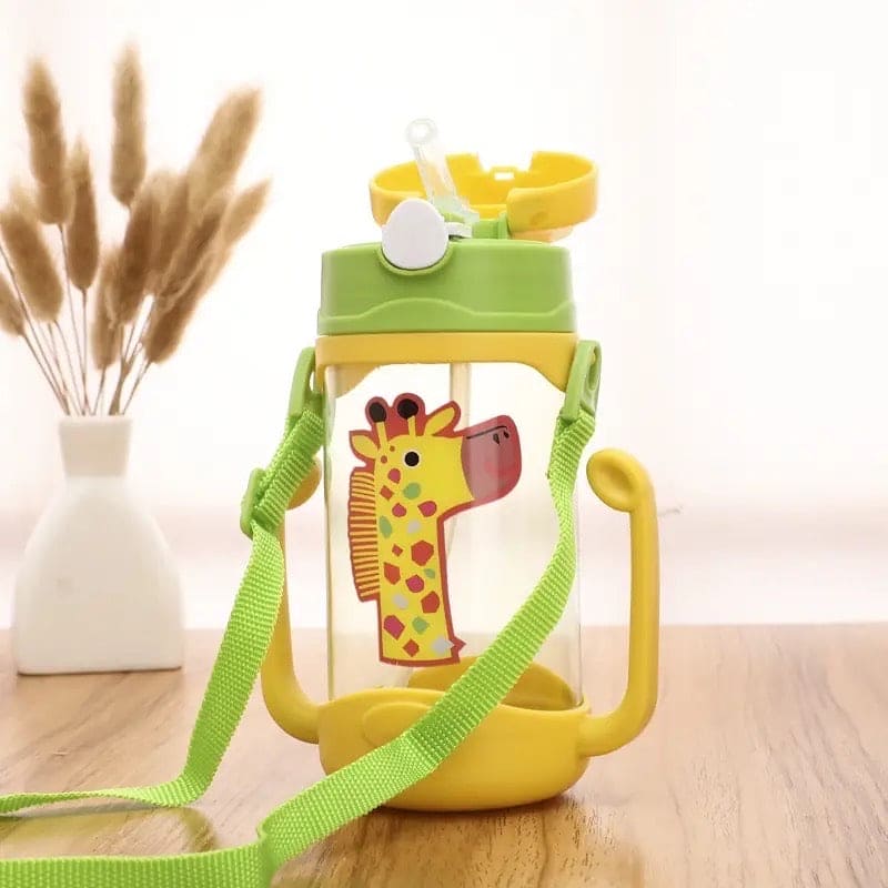 Kids Sippy Water Bottle, 400ml Kids Drinking Thermos, School Outdoor Sports Boys Girls, Cute Water Bottle Drinking With Straw Cup, Portable Leak Proof Straw Water Bottle, Portable Leak-proof Water Bottle