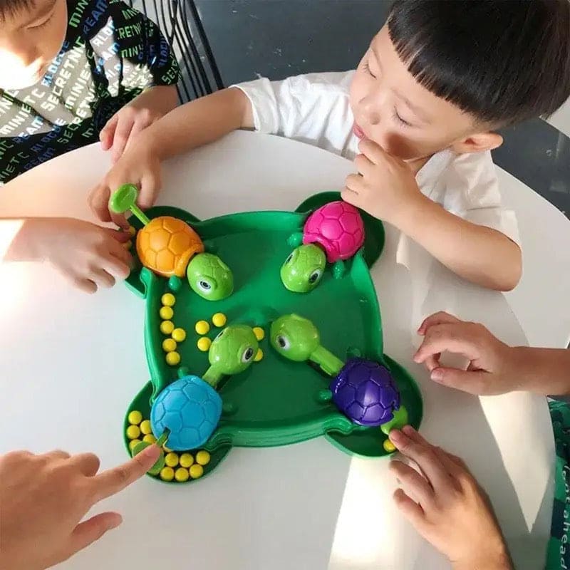 Hungry Turtle Board Toy, Turtle Snatching Bean Ball Table Game.