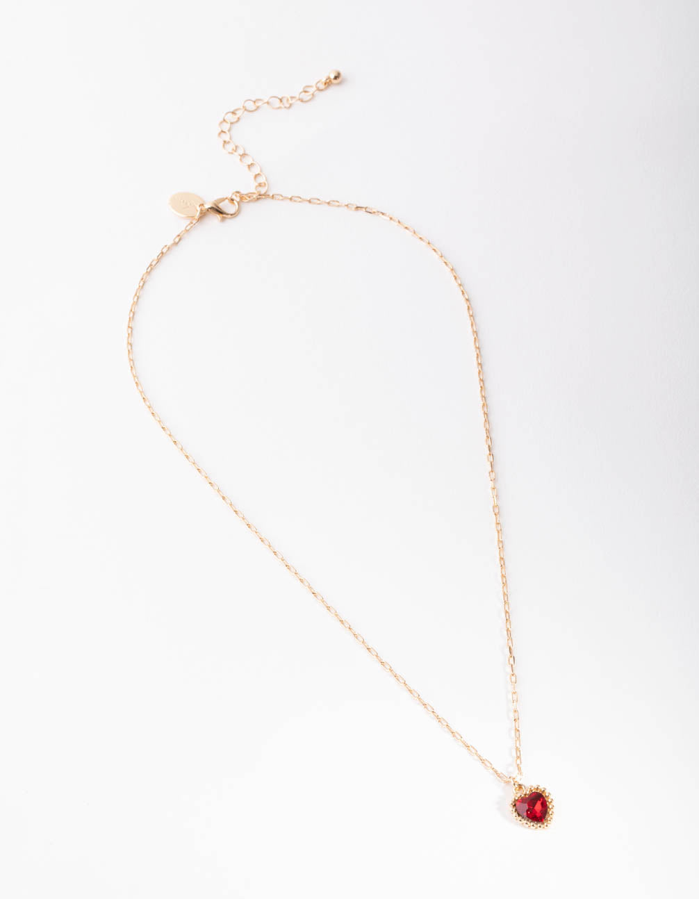 Gold Jewel Heart Necklace