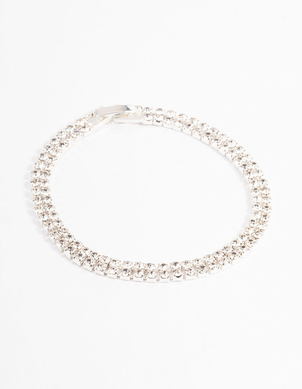 Silver Classic Cup Chain Tennis Bracelet