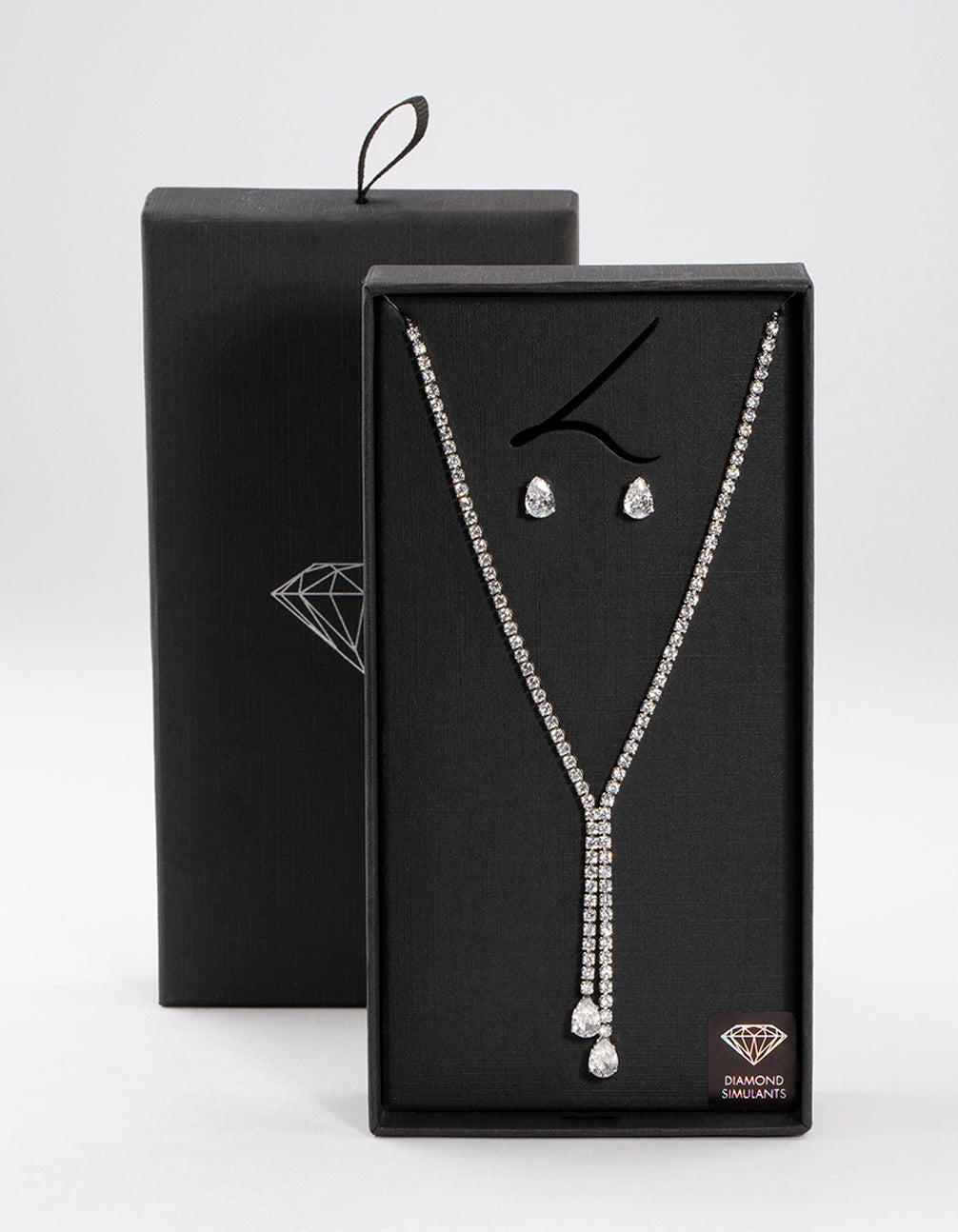 Silver Cup Chain Y-Neck Jewellery Set