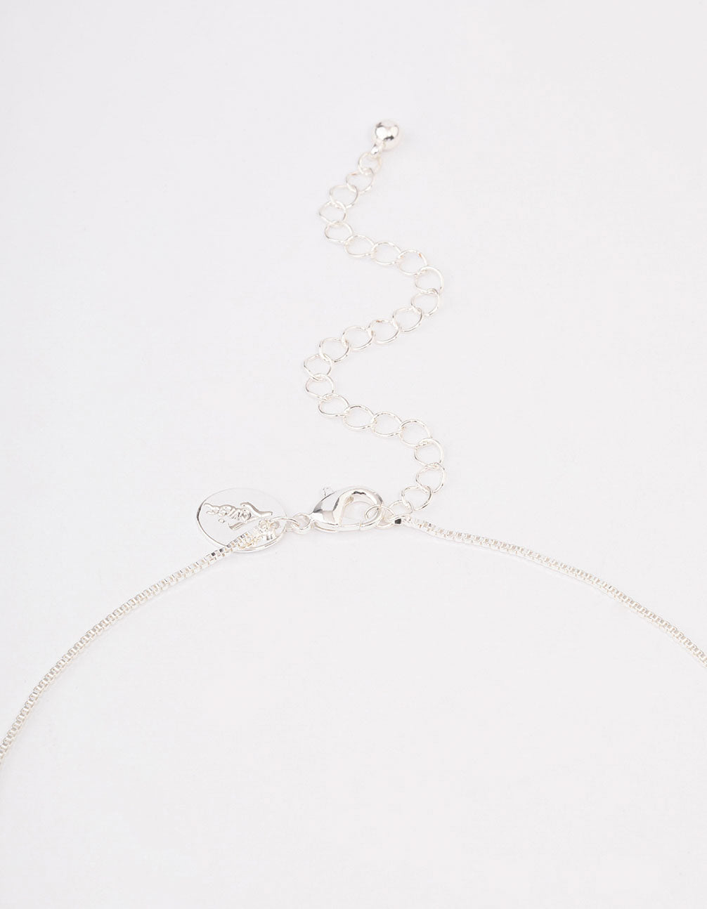 Silver Plated Diamante Cross Necklace & Huggie Earrings Jewellery Set