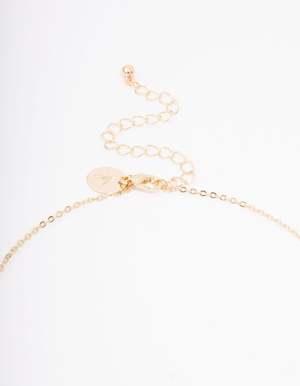 Gold Plated Diamante Cross Pendant Necklace & Stud Earring Set