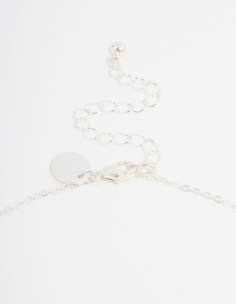 Silver Plated Diamante Cross Necklace & Stud Earrings Set