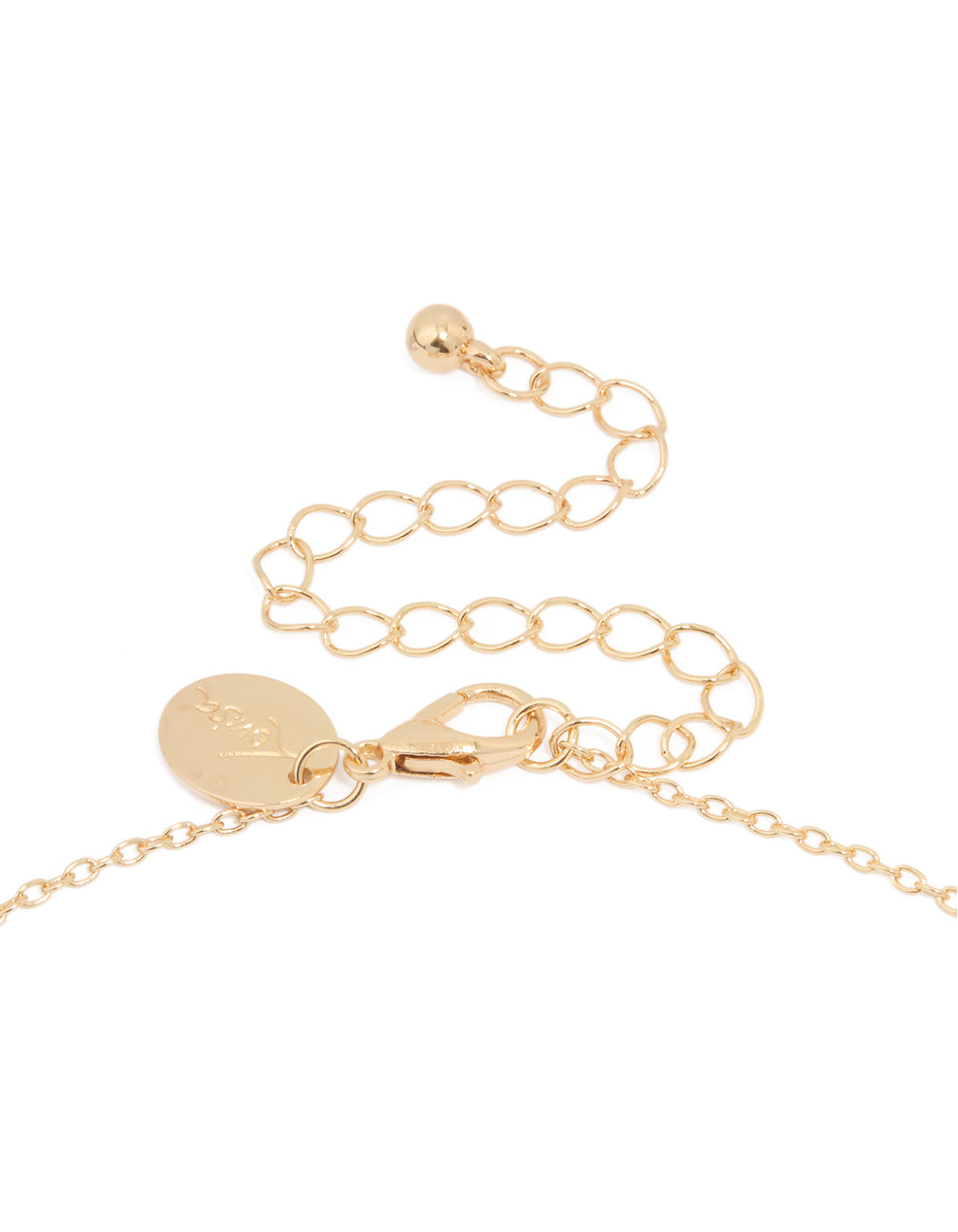 Gold Semiprecious Stone Necklace