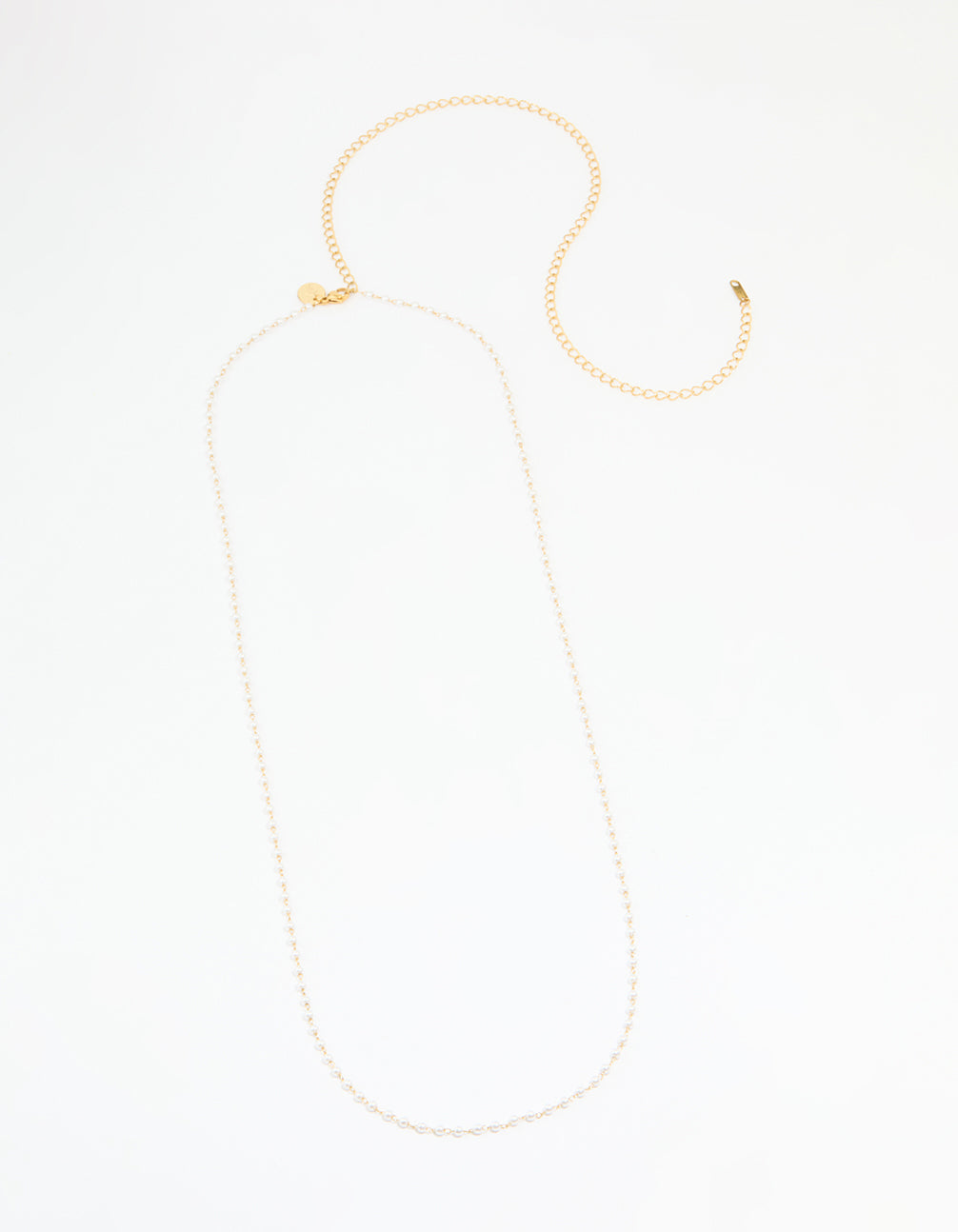 Waterproof Gold Plated Stainless Steel Pearl Waist Chain