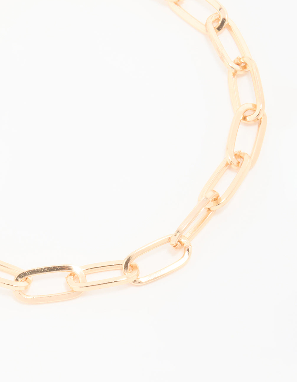 Gold Mixed Chain & Lock Bracelet 3-Pack