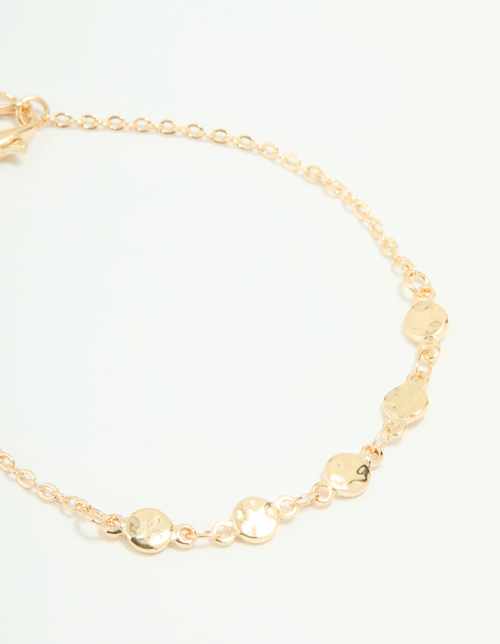 Gold Disc Pearl & Heart Bracelets 3-Pack