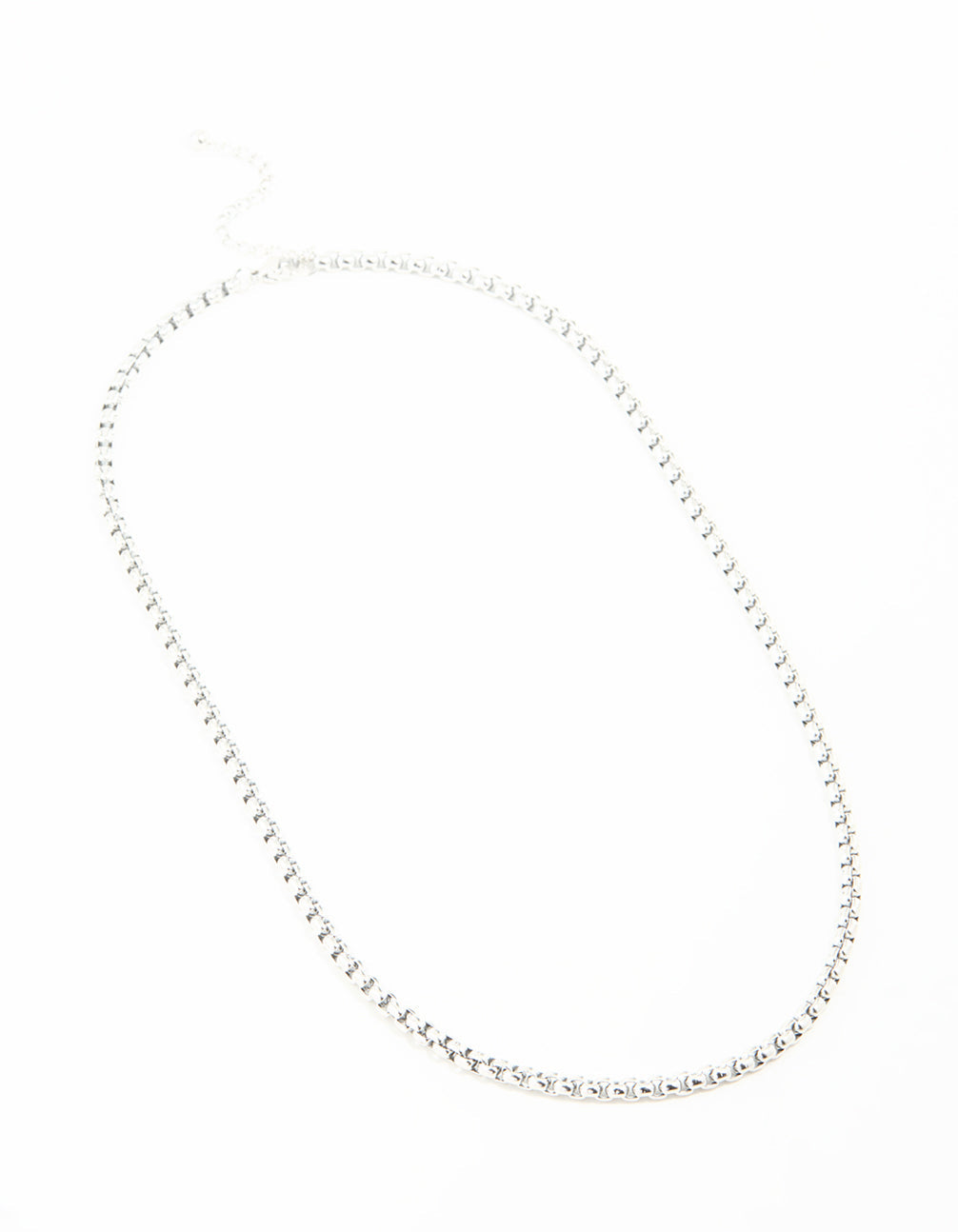 Waterproof Stainless Steel Round Box Chain Short Necklace