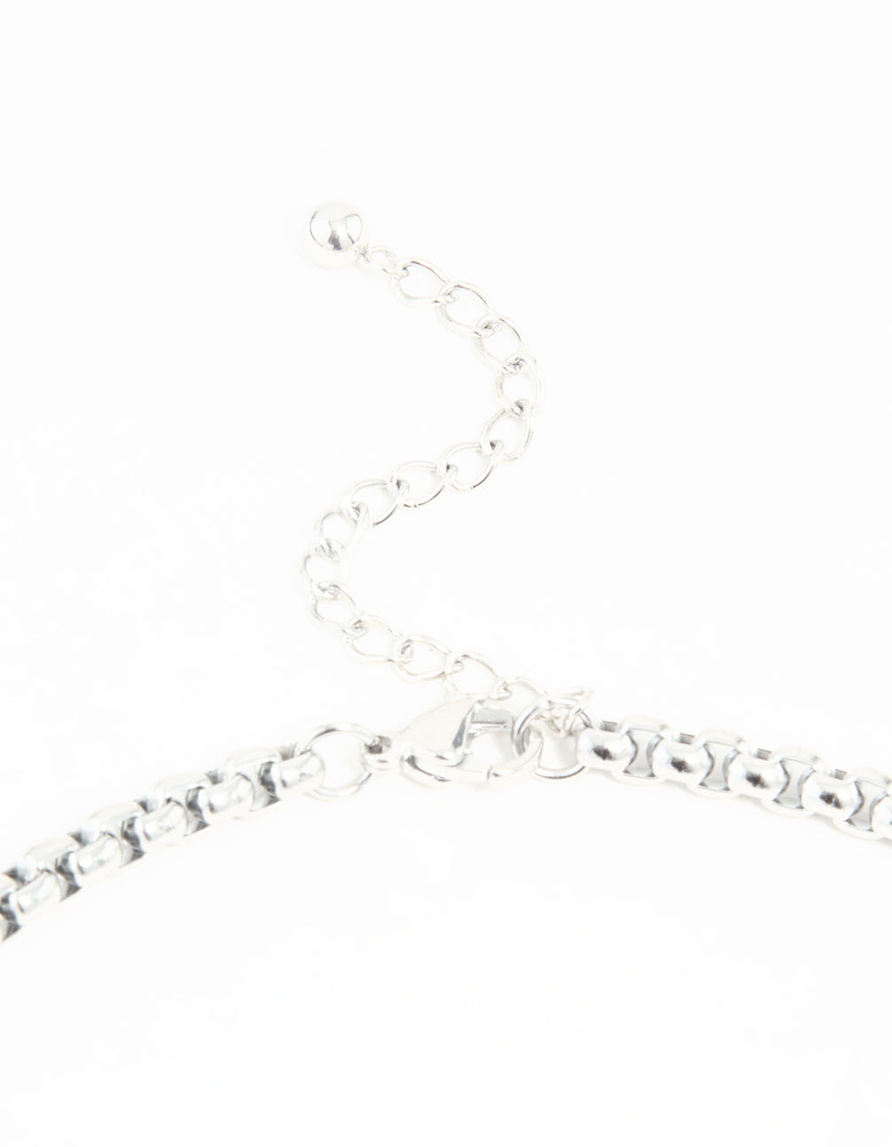Waterproof Stainless Steel Round Box Chain Short Necklace