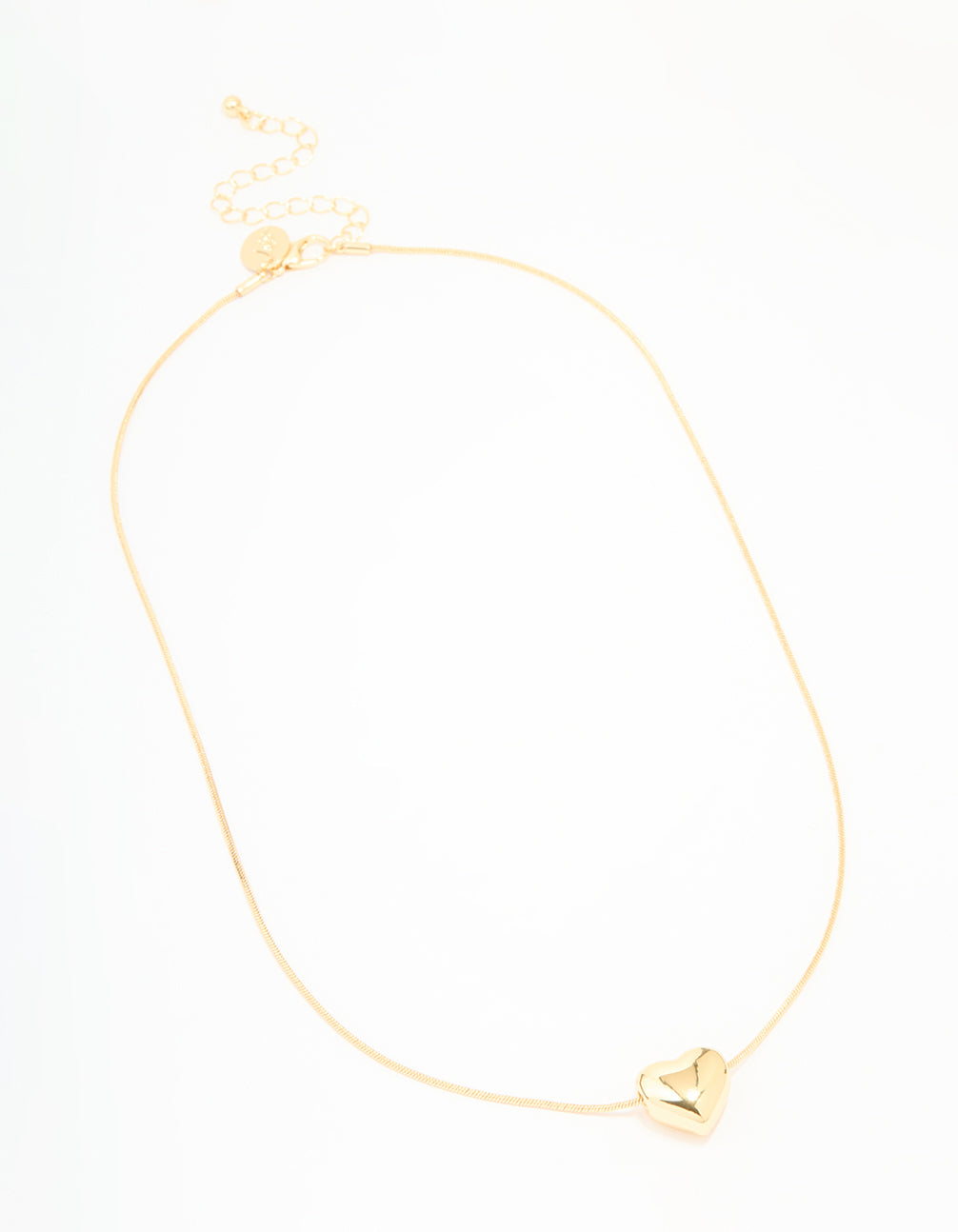 Gold Plated Heart Pendant Necklace