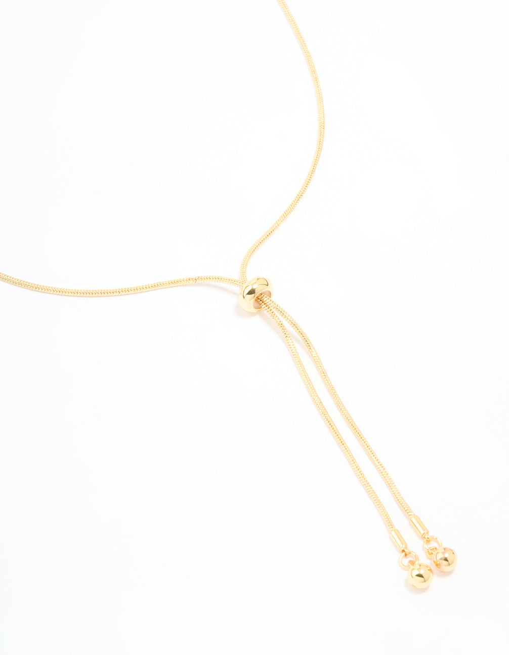 Gold Plated Adjustable Toggle Y-Necklace