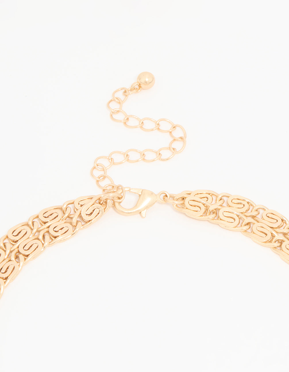 Gold Layered Barrel Y-Necklace