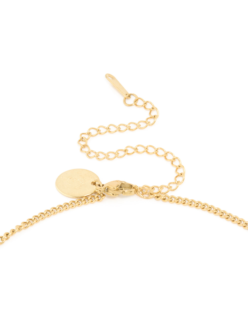 Waterproof Gold Plated Stainless Steel Cancer Circle Necklace