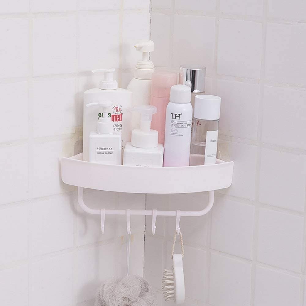 Bathroom Corner Shelf, Wall-Mounted Corner Shelf Storage Rack.