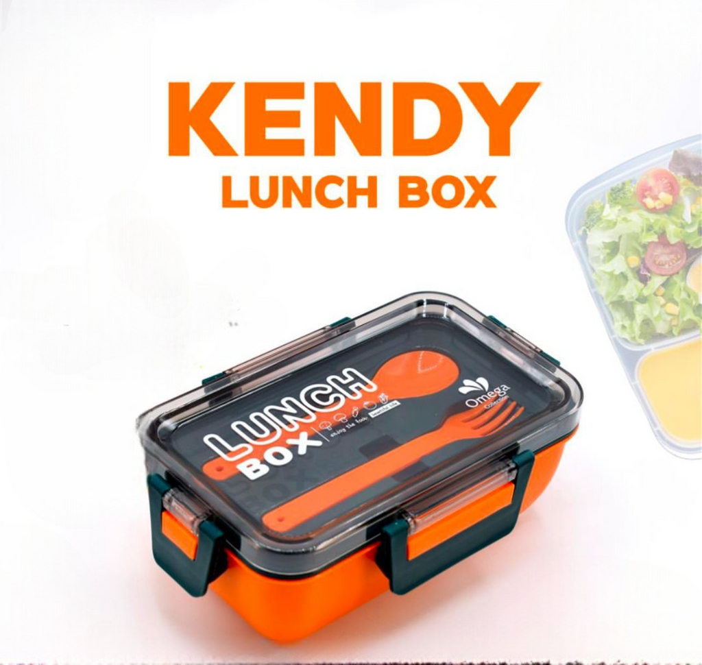 Portable Rectangle Lunch Box With Spoon And Fork, Kids School Lunch Box, Multipurpose Durable Food Case, Snack Food Storage Container