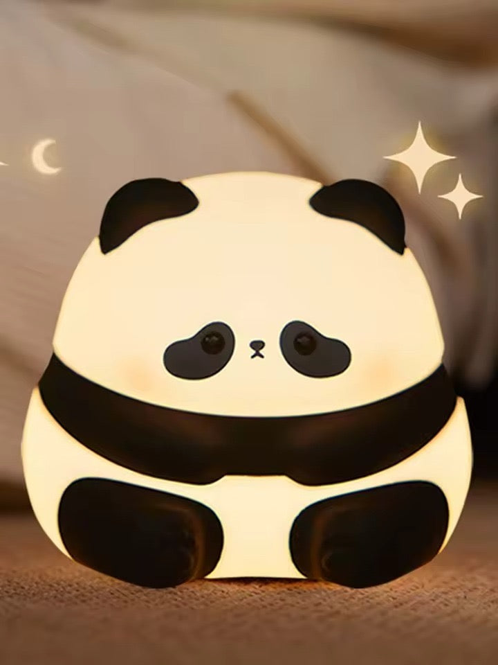 Cute Panda Silicone Touch Night Light