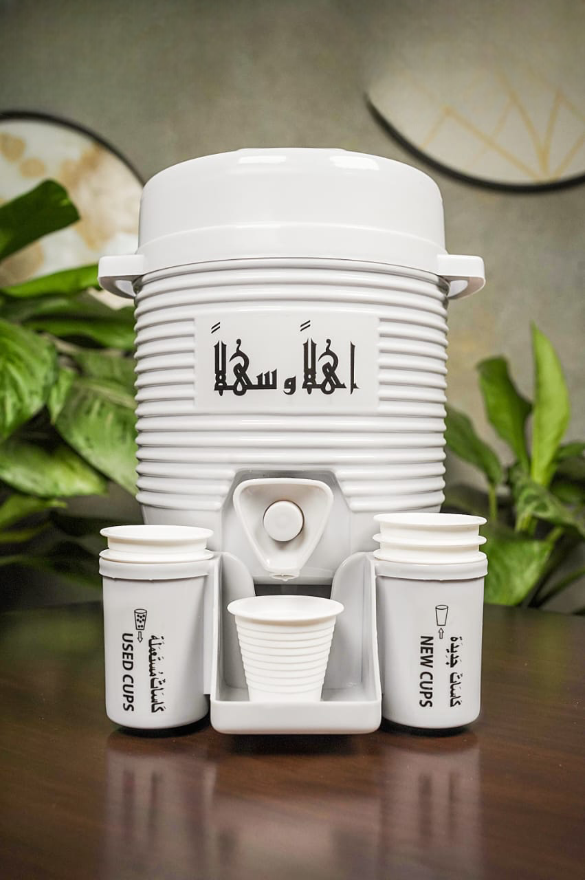 Water Cooler With Glass, Mini water cooler tank, Kitchen Beverage Dispenser Cooler