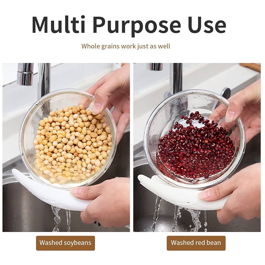 Multifunctional Filter Spoon, Kitchen Durable Rice Sieve, Rice Strainer Filter Spoon, Kitchen Gadgets Tool