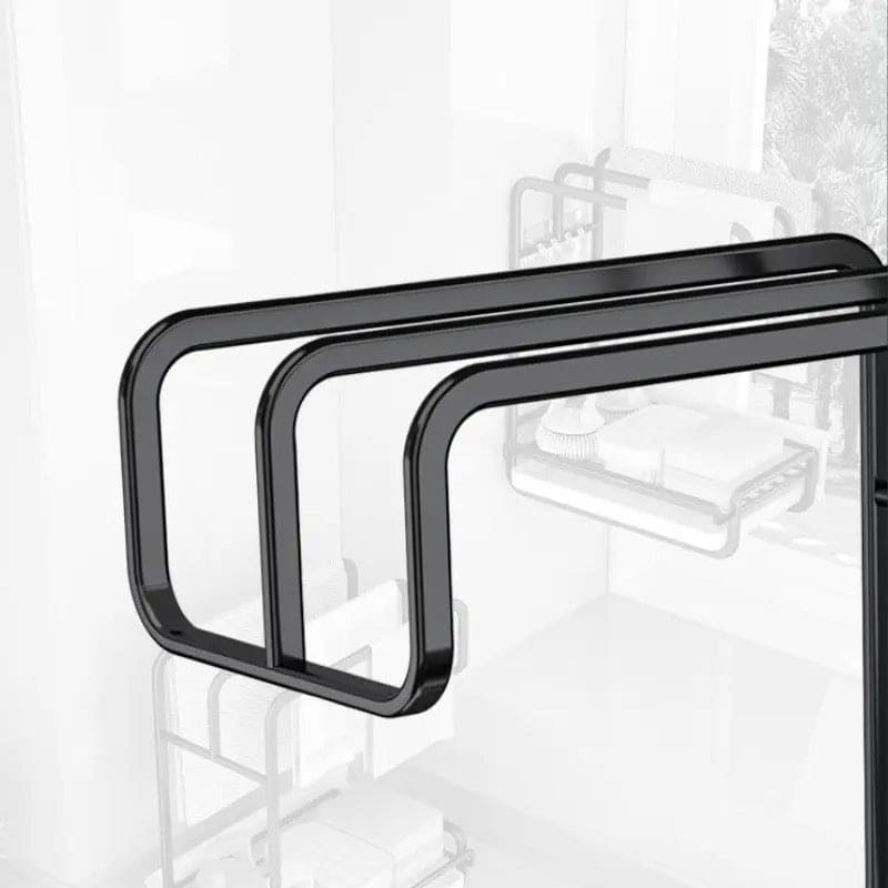 Iron Dishcloth Storage Rack, Creative Fabric Kitchen Rack, Wall Mounted Iron Shelf, Countertop Multifunctional Towel Rack, Wrought Iron Rag Basket, Sink Sponge Drain Rack