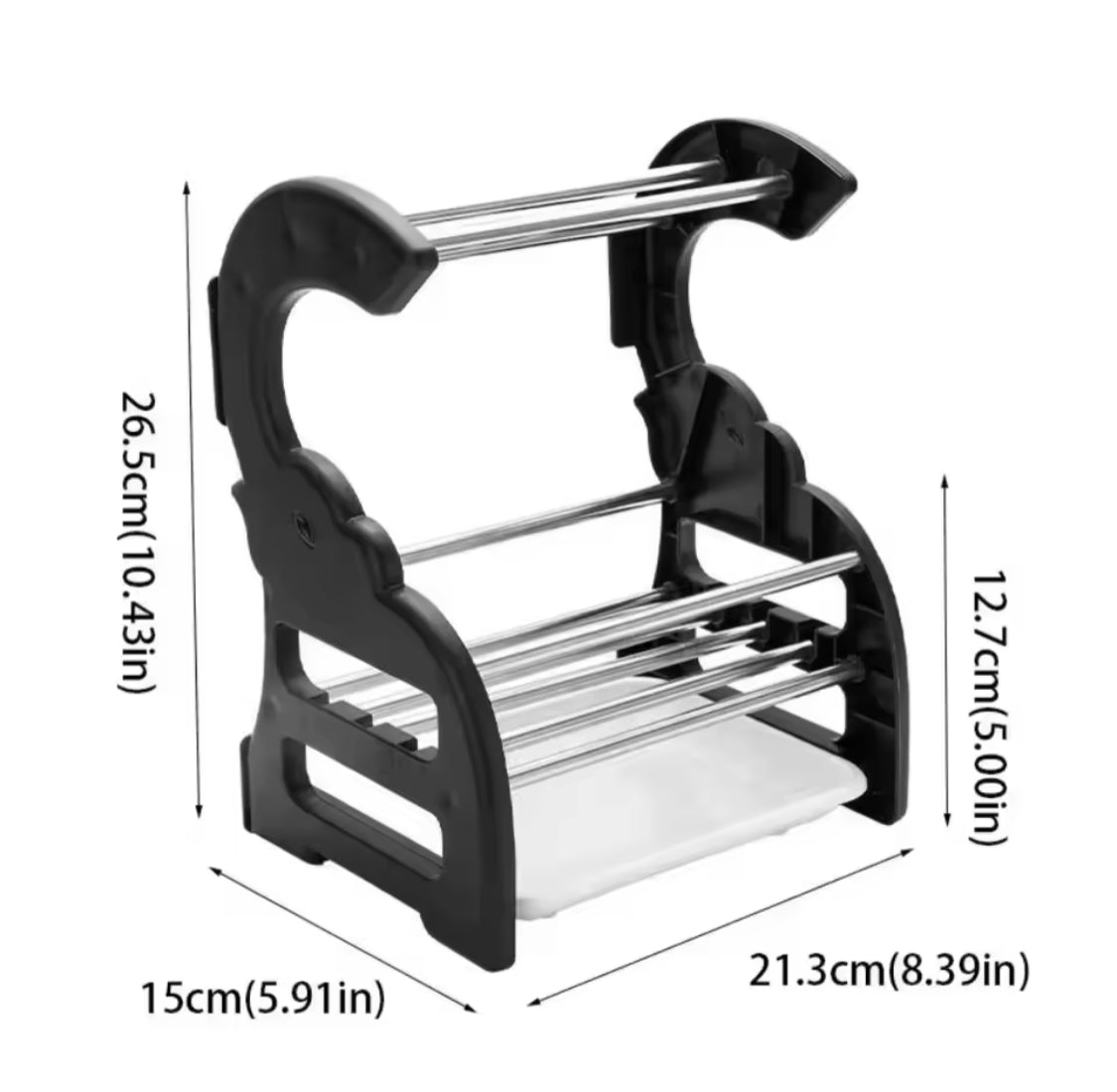 Durable Stainless Steel Sponge Holder, Sturdy Rust Proof Kitchen Drying Rack, Kitchen Storage Organizer