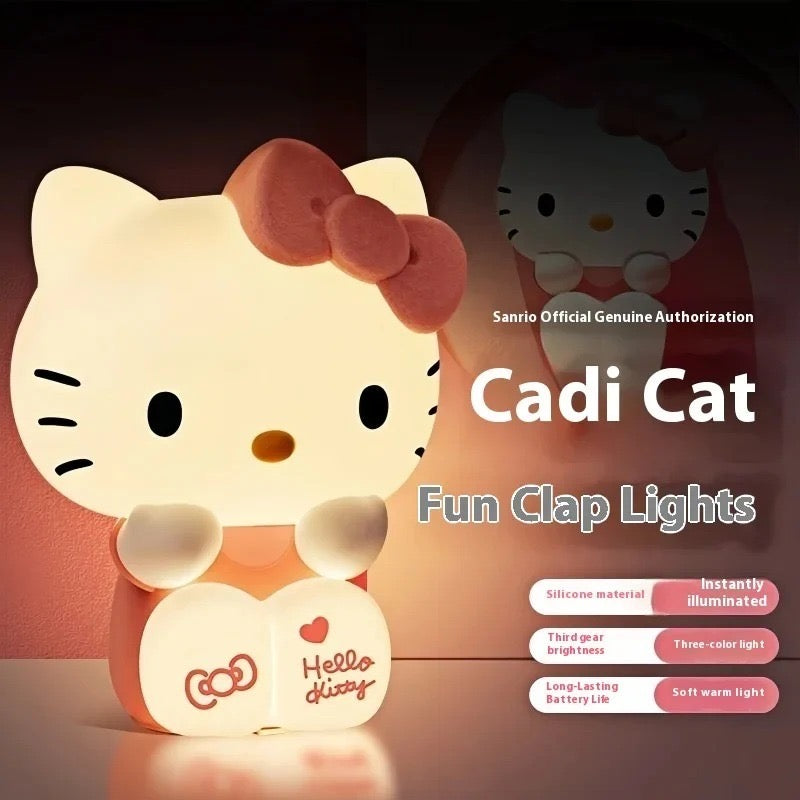 Cute Hello Kitty Silicone Touch Night Light