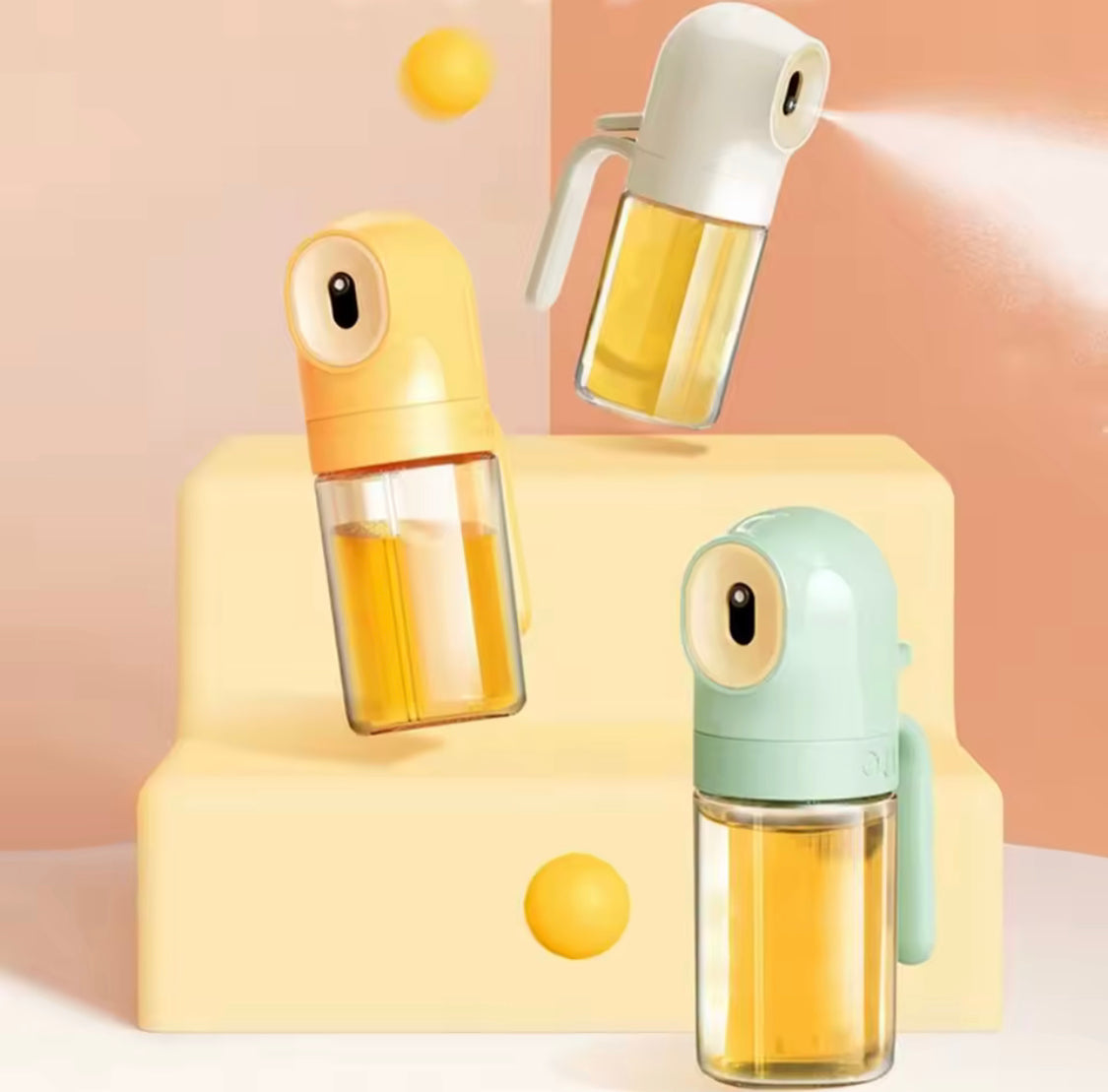 Convenient Glass Oil Spray Bottle, Leak Proof Oil Mister Bottle, Practical Glass Oil Dispenser, Kitchen Gadget Multipurpose Oil Spray Bottle