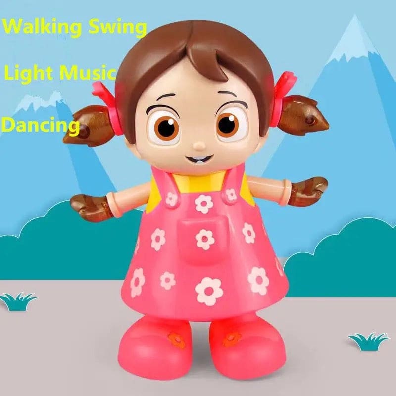Walking Dancing Doll, Electric Lighting Music Baby Reborn Doll, Musical  Flash Light Baby Doll, Dancing Girl Toy with 3D Lights Music