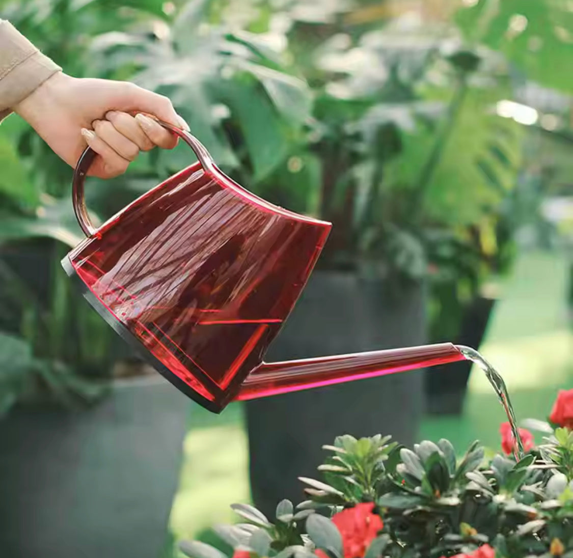 1.4L Transparent Long Spout Watering Kettle.