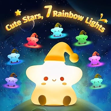 Cute Star Silicone Touch Night Light