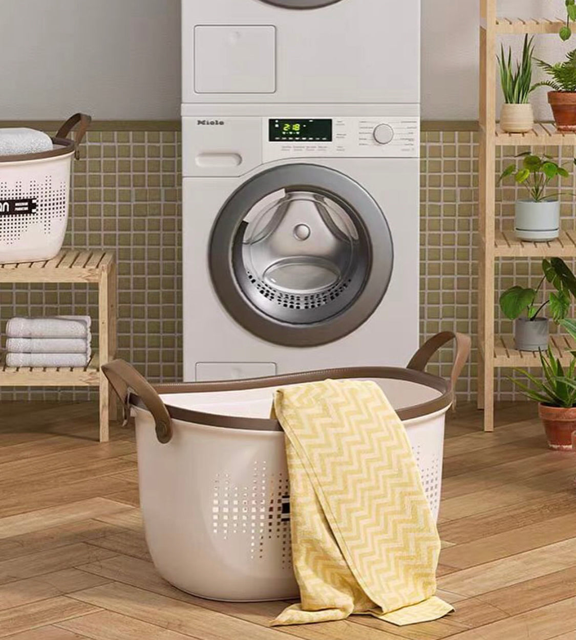 3pcs Multipurpose Storage Basket, Closet Organization Container Basket, Toiletries Storage Basket