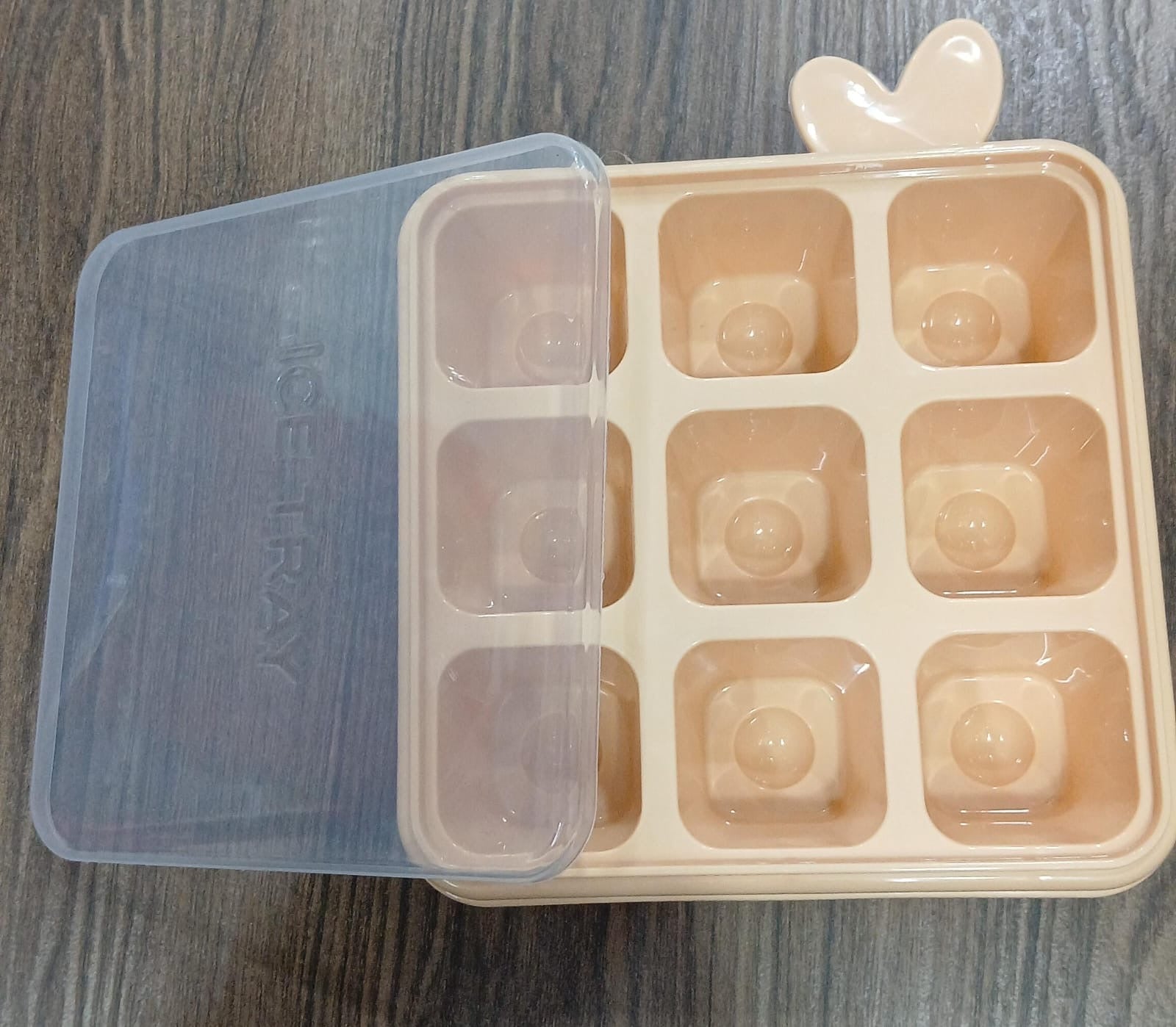 9 Grid Ice Cube Mold, Plastic Ice Cube Tray, Square Shape Ice Cube Tray