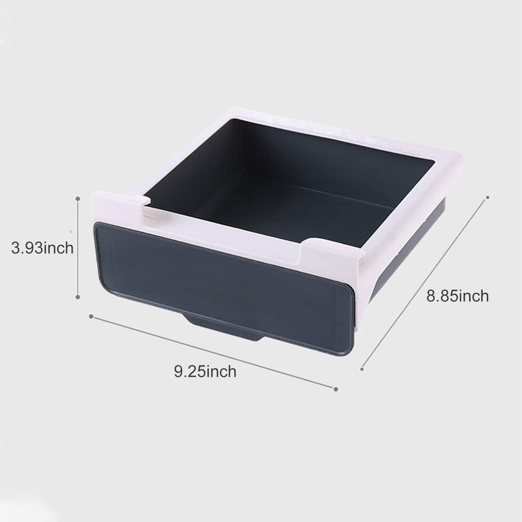 Self-Adhesive Built-In Storage Drawer, Utensil Holder, Under Desk Hanging Storage Box