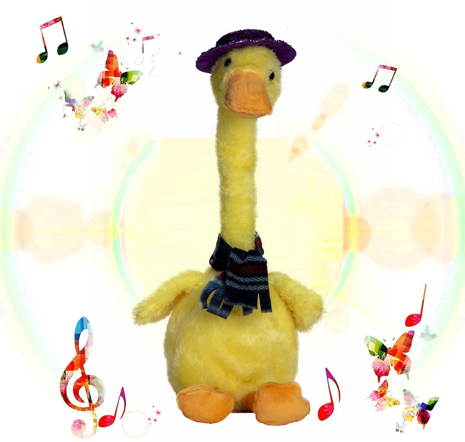 Lovely Talking Toy Dancing Duck, Electronic Dancing Ducks with Funny Clothes, Duck Plush Toy.